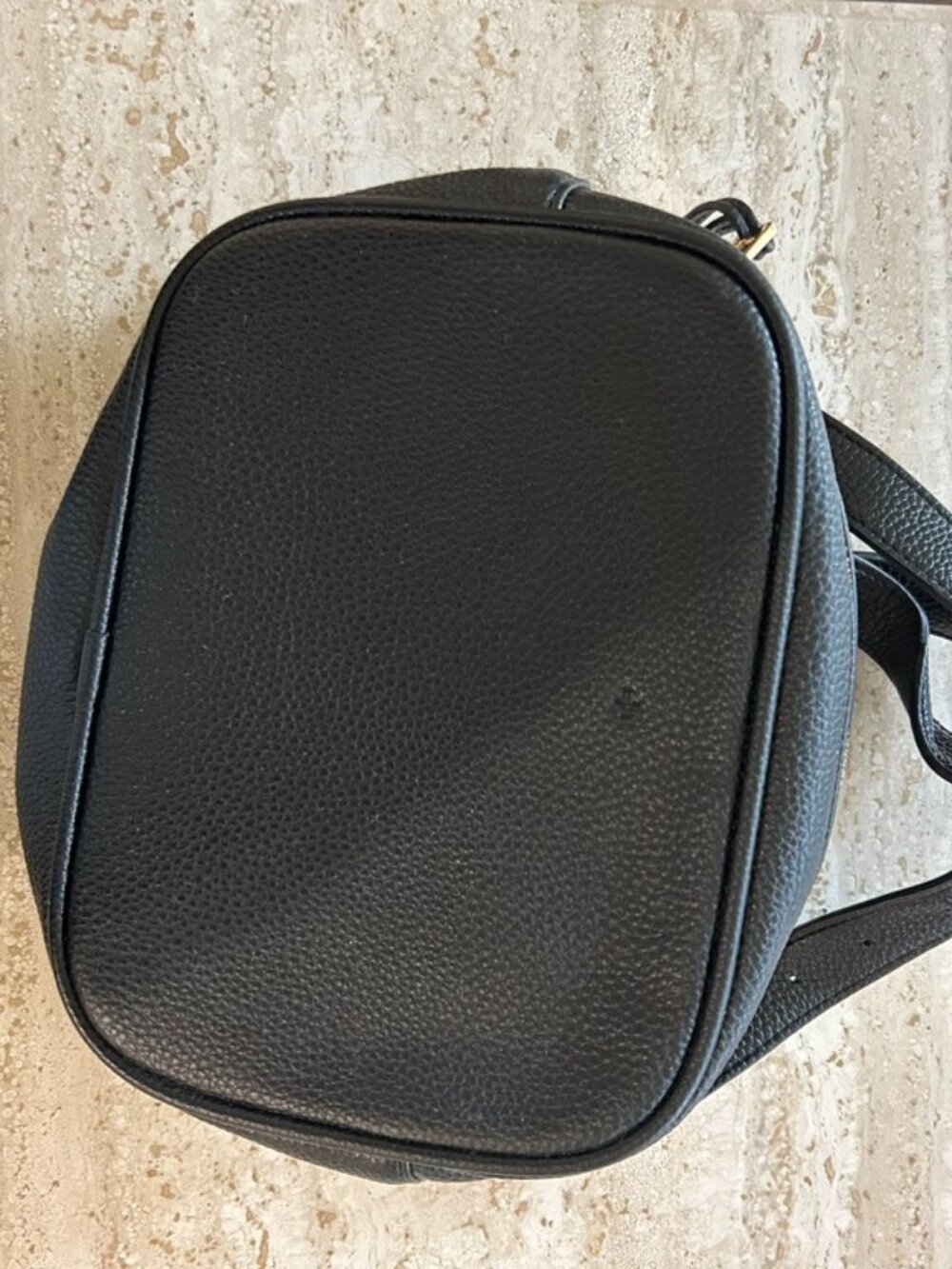 ELA Pebbled Vegan Leather Belt Bag – Black